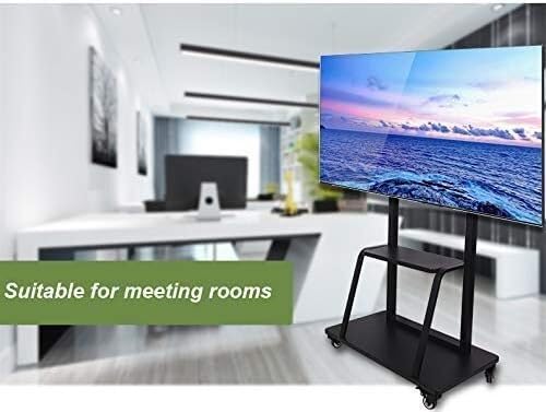 Soporte móvil para TV con ruedas y estante universal miniatura 5