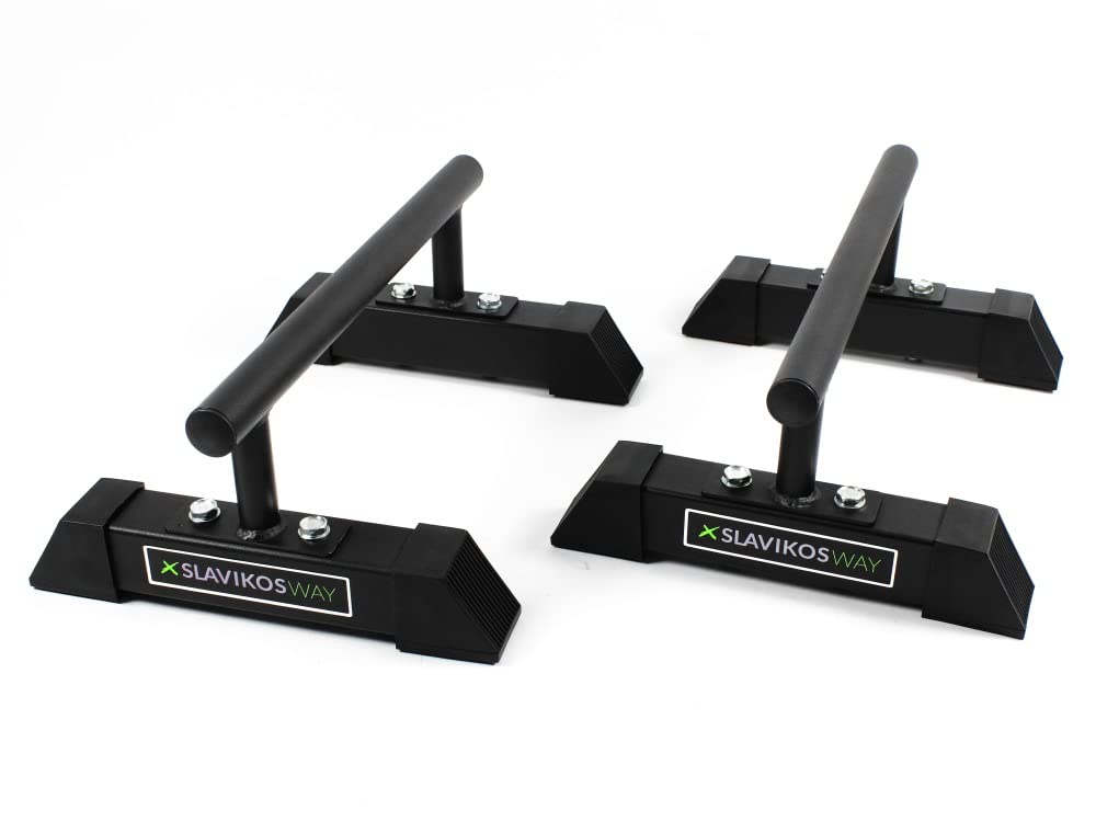 X-Parts Parallettes Metall Calisthenics Liegestützgriffe Handstandgriffe Stabil Handstand SCHWARZ Slavikosway