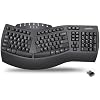 Perixx Periboard-612B Wireless Ergonomic Split Keyboard with Dual Mode 2.4G and Bluetooth Feature, Compatible with Windows 11 and Mac OS X System, Black, US English Layout