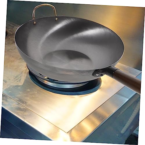 Wok de Hierro con Fondo Plano y Mango Cómodo miniatura 6