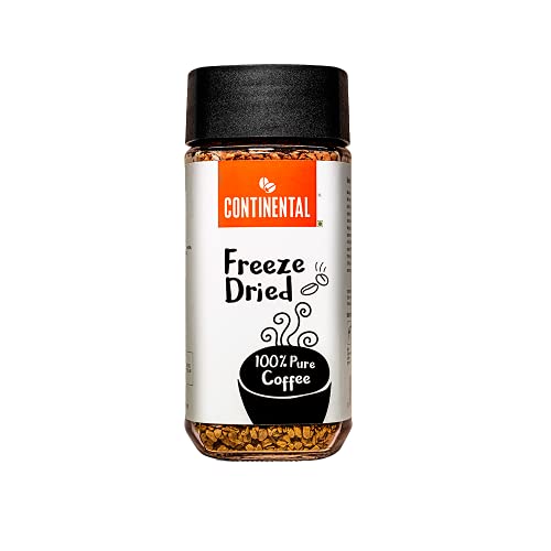 Continental Freeze Dried 100% Pure Instant Coffee Powder, 100g Jar 