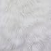 FAUX FAKE FUR SOLID SHAGGY LONG PILE FABRIC - White - 60" WIDTH SOLD BY THE YARD