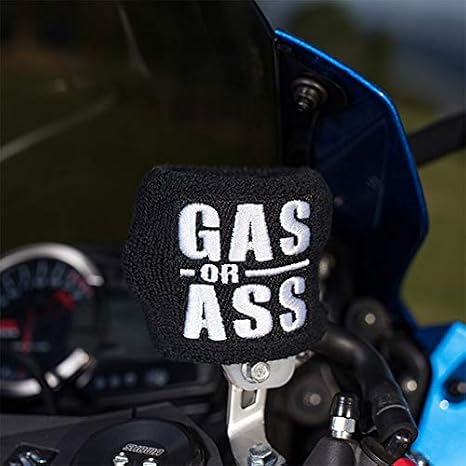 Brake Fluid Reservoir Cover Sock for Motorcycles, Sporbikes and Gifts by Moto Loot (Gas Or ...)