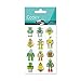 Maildor CY004O Packung mit Stickers Cooky 3D (1 Bogen, 7,5 x 12 cm, ideal zum Dekorieren, Sammeln oder Verschenken, Robots) 1 Pack