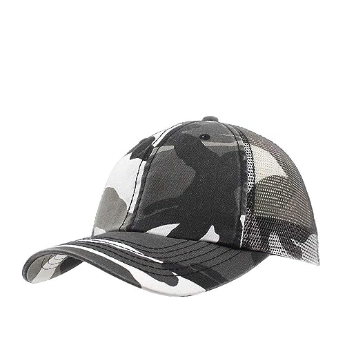 Image of The Vintage Year Washed Cotton Unstructured Soft Mesh Adjustable Trucker Baseball Cap