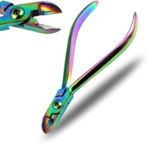 OdontoMed2011 Hard Wire Cutter Plier - TC Tip Dental Distal Orthodontic Instrument For Cutting Hard Wires Up To .022" X .028"