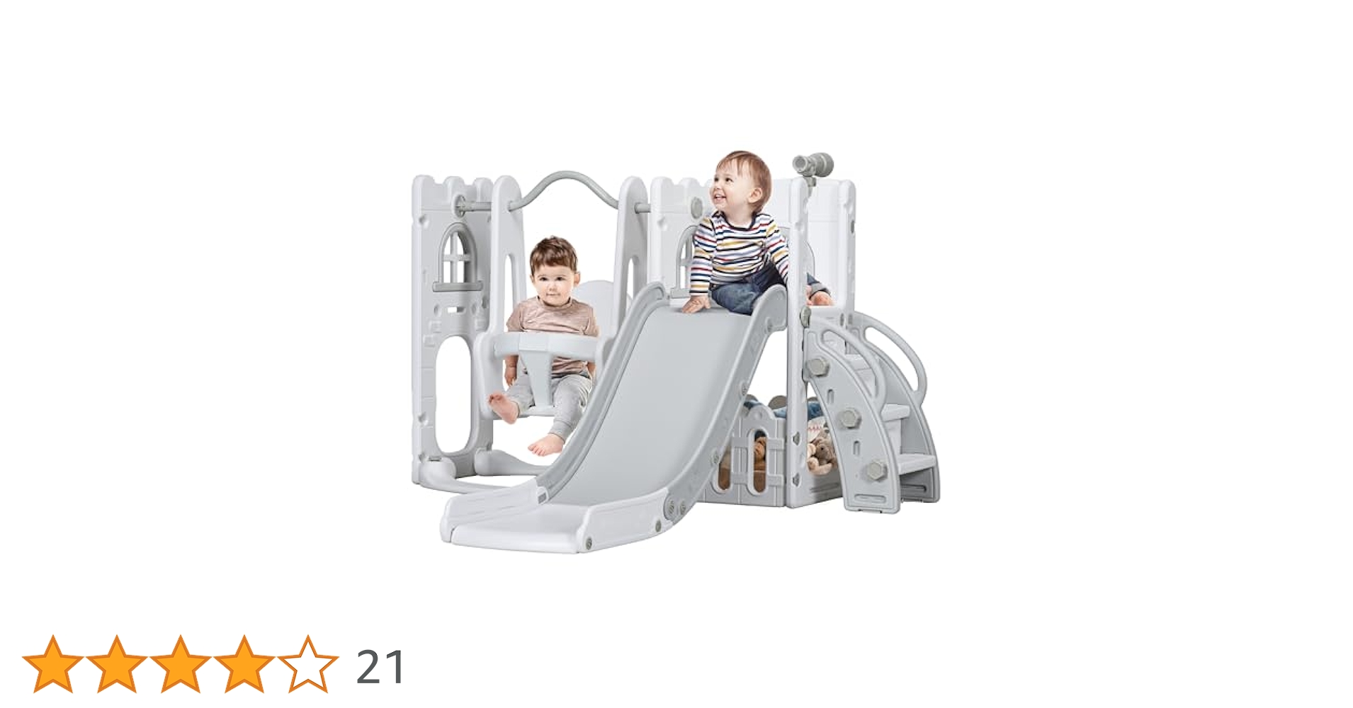 GETAWAY SwingStep（ゲッタウェイ） 4-in-1 660 lbs Heavy Duty Swing Set for Kids Aged 3-9 Years