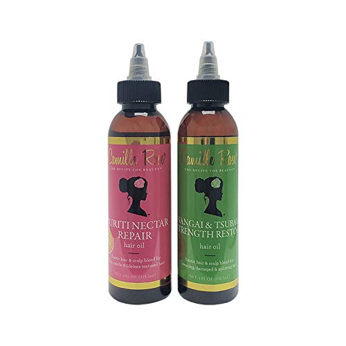 Camille Rose Nangai&Tsubaki Strength Restore Hair Oil+Buriti Nectar Repair Hair Oil. 2PC