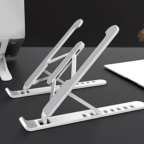 Support ordinateur portable blanc étagère de levage pour le télétravail - 7