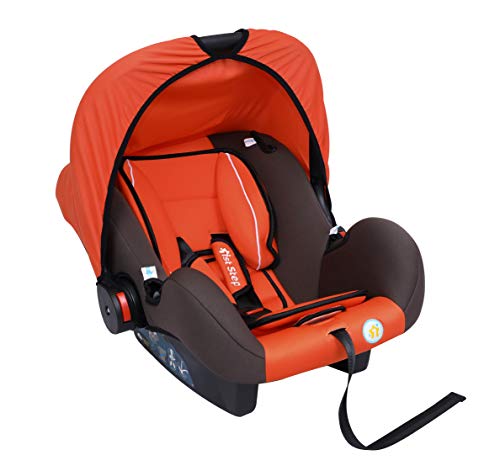 Image of 1st Step 4 in 1 Multi Purpose Baby Carry Cot,Car Seat, Rocker,Feeding Chair for Infant Babies of 0 to 15 Months & Weight Capacity Upto 13 Kgs (Orange)