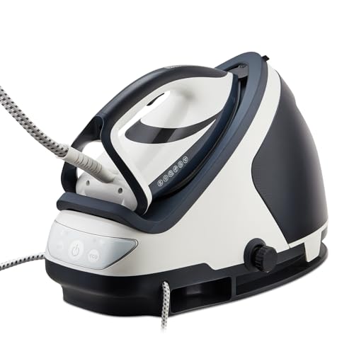 STANEW Centro De Planchado,Plancha Vertical Vapor,8 bares Presión,120g±15g/min Vapor Continuo,Depósito De Agua De 1.9L,3000W,Colector De Cal Extraíble,Tecnología De Temperatura Inteligente