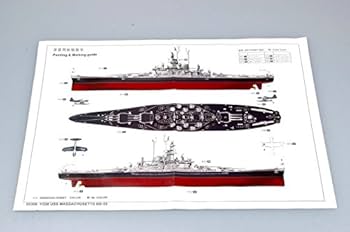 トランぺッター製・戦艦マサチューセッツ1/350RC改（アンプ、送受信機付属） Amazon.co.jp: 1/350 米海軍戦艦 マサチューセッツ 1945