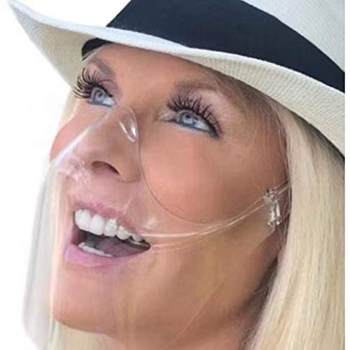 gazechimp Máscara Facial de Proteção Facial de Proteção Transparente com Expressão Visível - 5 unida