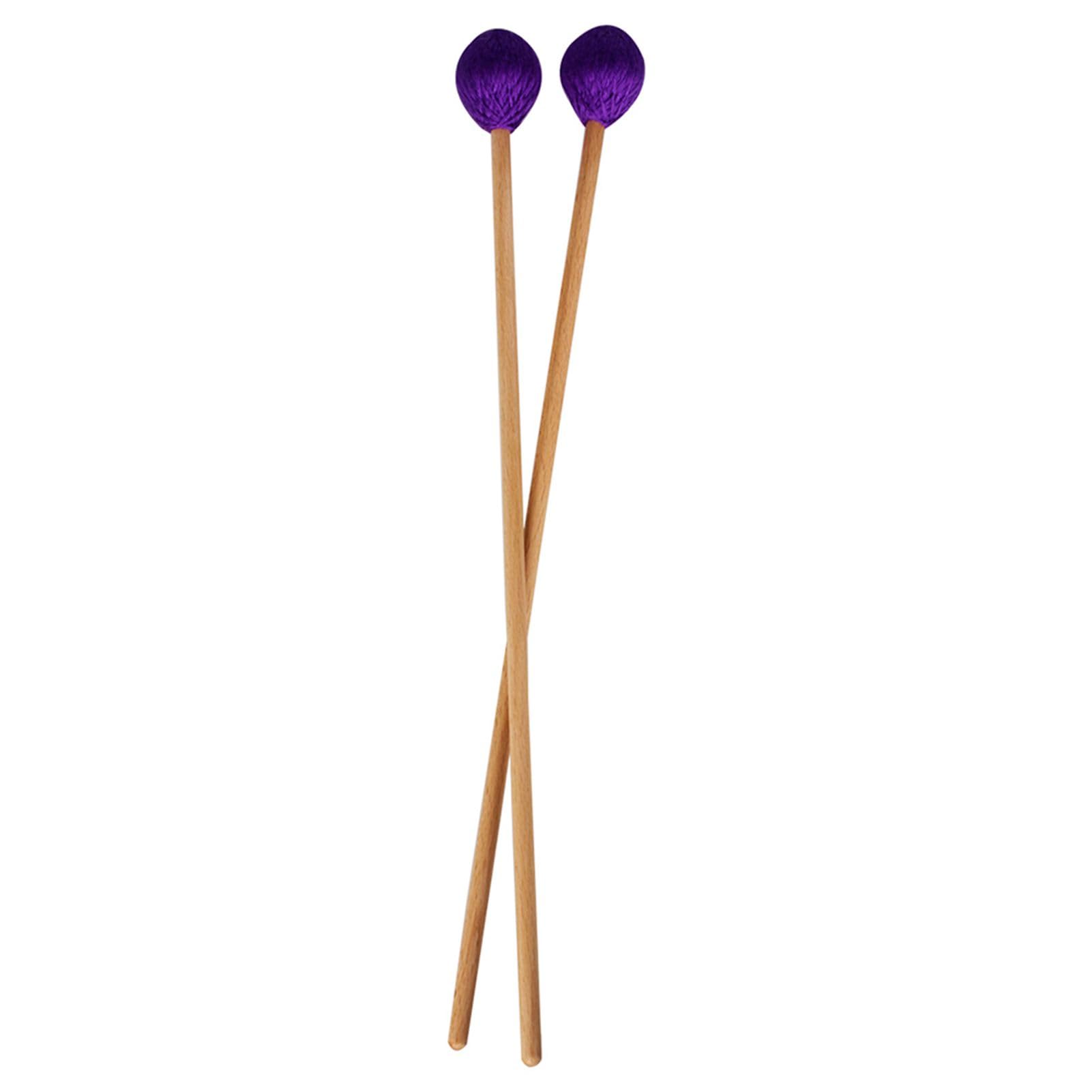 MALLETS MARIMBA, Massets de Bâton de Tambour en Acier en Acier, Maillets Hêtres Laine Acrylique Fil mélangé Maillets Melodica Instrument avec une Conception Axée sur la qualité Sonore pour les Deux