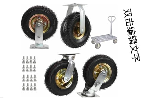 4 �Z�b�g�Y�Ɨp�É��L���X�^�[ �^�C���a ��150/200/250mm ��C����^�C�� �ω׏d 800KG 360° ���ݎ� ��ԁE�A���~��ԁE�Ƌ�p �����p�ԗ� (��250mm,�Œ�+��])