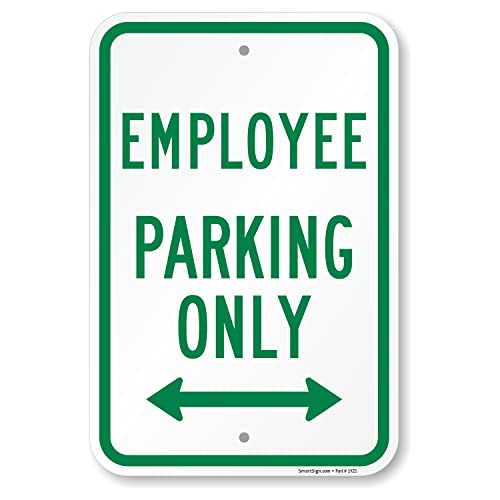 Panneau de parking employés flèche double pour sécuriser vos accès