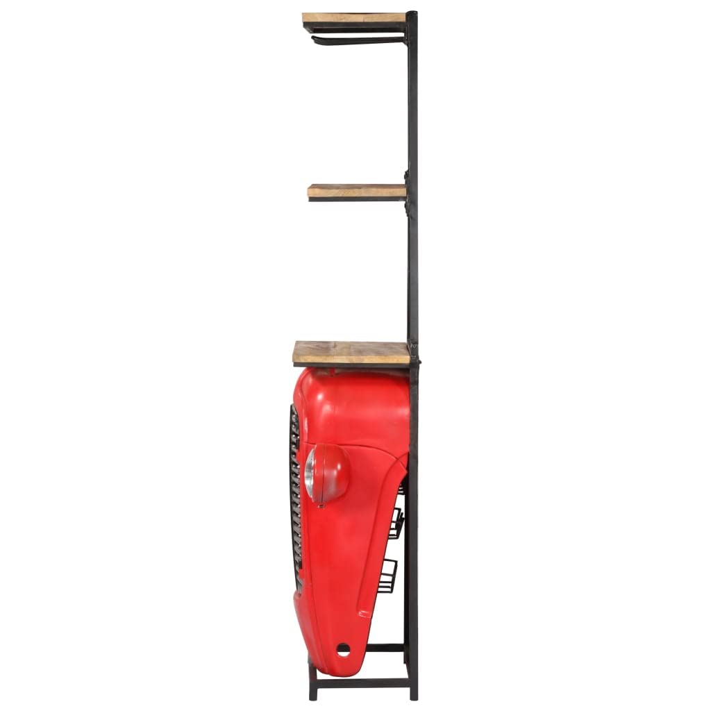 Cantinetta Vini Trattore 49x31x172 cm Legno Massello Mango