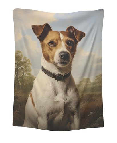 CAPITUNEISKINEPA Boglen Terrier Dog Blanket Gifts Blanket Travel Large Blanket 60