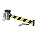 Visiontron - WM320SC-BYD-RE - Retractable Belt Barrier, Black and Yellow Diagonal Striped