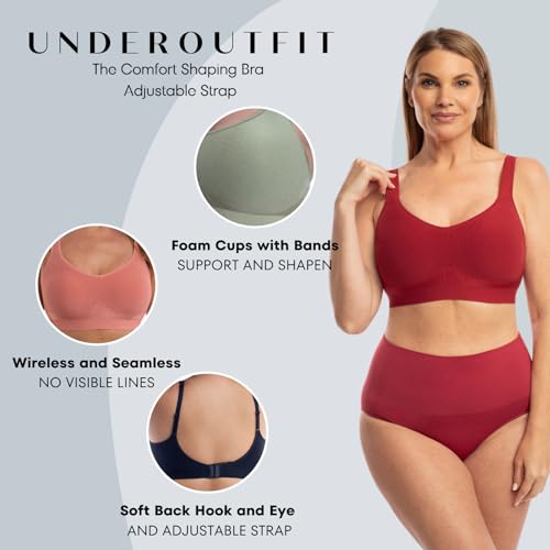 Underoutfit Bra for Women - Wireless Everyday Bra with Adjustable Straps3