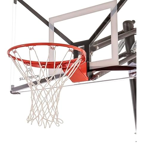 Silverback Deluxe Breakaway Rim with Nylon Net Compatible NXT and Goaliath GoTek In-Ground and Wall-Mounted Basketball Hoops Cover