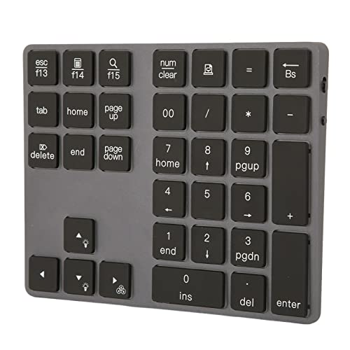 ANGGREK Number Pad Numeric Keyboard Ergonomic Design Portable Mini Ultra Thin for Laptop
