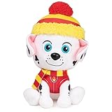 GUND PAW Patrol Holiday Winter Marshall in Scarf and Hat, Officially Licensed Plush Toy for Ages 1 and Up, 6”