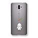 Produktbild Caler Huawei Mate 9 Hülle Silikon, Transparent original Bumper Crystal TPU case extra farbig Glitzer Game matt mit Muster Motiv Slim Spiegel Ultra dünn handyhülle (Kaninchen Karotte)