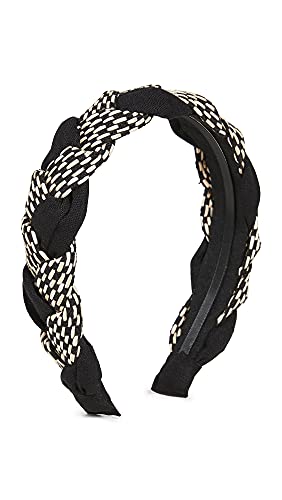SHASHI Women's Mixed Braided Headband, Black/White, One Size SHASHI Women's Mixed Braided Headband, Black/White, One Size