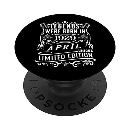 Cumpleaños Abril 1929 Edición Limitada Regalo April PopSockets PopGrip Intercambiable