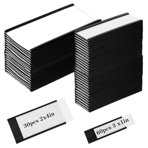 90 Pack C Channel Magnetic Label Holders
