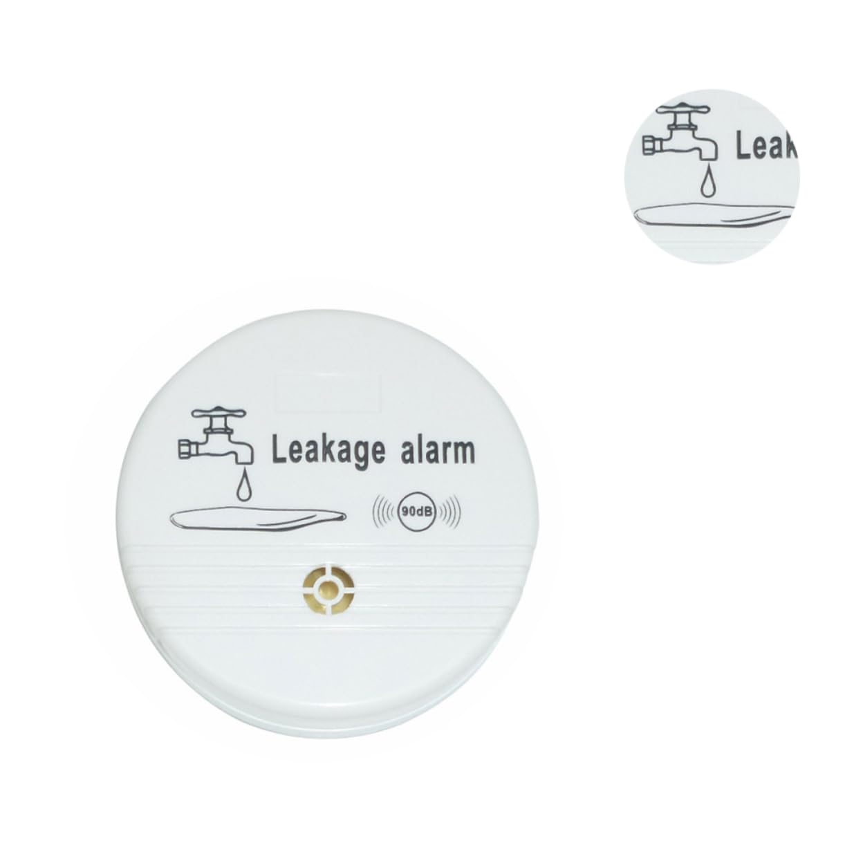 Operitacx 3 Stück Wasserimmersionsmelder Leckage Wasserlecksensor Dein erkennen Feuchtigkeitsmesser Monitor Alarm bei Wasseraustritt Leckalarm Alarmalarm Überlaufalarm Weiß