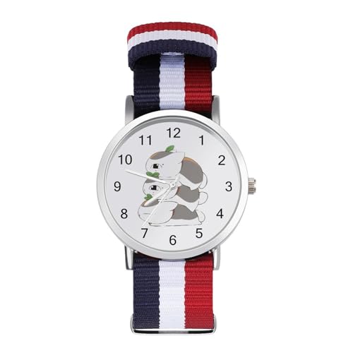 腕時計 夏目友人帳 ニャンコ先生 猫 アニメ うで時計 メンズ レディース ビジネス時計 シンプル ファッションウォッチ Watch おしゃれ 人気 カジュアル 見やすい 文字盤 防水 薄型 男女兼用 通勤 通学 誕生日 プレゼント ボックス付き