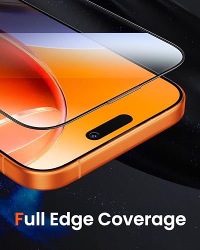 Image of Mkeke for iPhone 17 Pro Max Screen Protector 3 Pack [9H+ Hardness] [Military-Grade Drop Protection] [Sensitive Touch] [Easy Installation] [HD Clear] Full Edge Coverage Tempered Glass