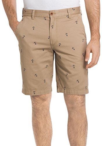 Short homme IZOD Saltwater beige pour vos journées en bord de mer et terrasses