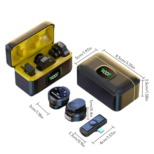 Micrófono de solapa para vlogs diarios con conector Tipo-C inalámbrico J6 Plug & Play 6