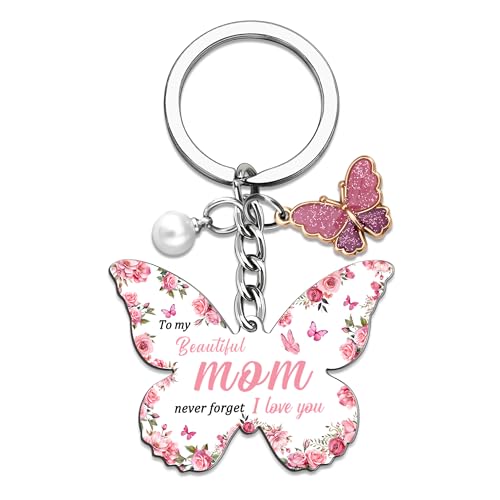 Mom Gifts from Daughter Mother's Day Gifts Son Unique Moms Keychain Best Birthday Valentine's Day Present for Mother Things To Get Your Moms for Christmas