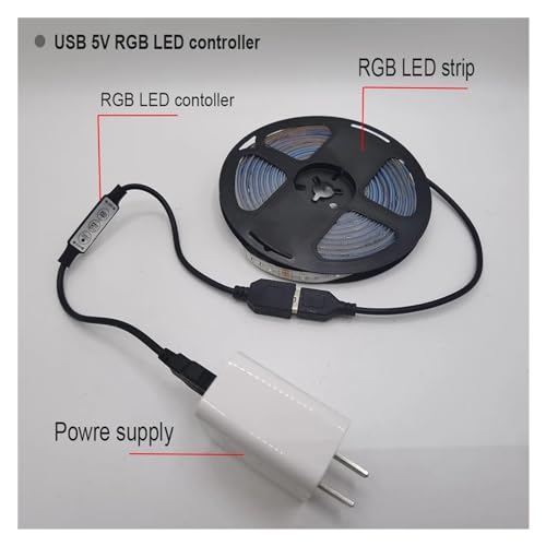 Controlador LED RGB regulable de 3 botones con alimentación USB de amplio voltaje 4