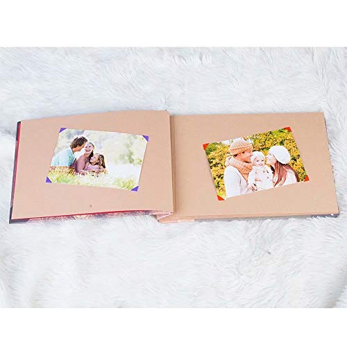 RECUTMS Our Adventure Book with Box Best Hard Cover Movie Up Travel Scare Books DIY Scrapbook Photos Albums 80 Pages Retro Wedding Photo for Lover Kids Men Thanks Giving (Gift Boxs)
