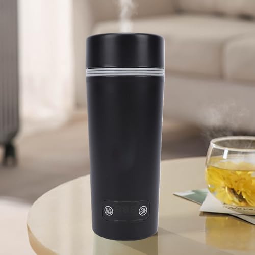 Taza eléctrica compacta de acero inoxidable 350ml con LCD miniatura 5