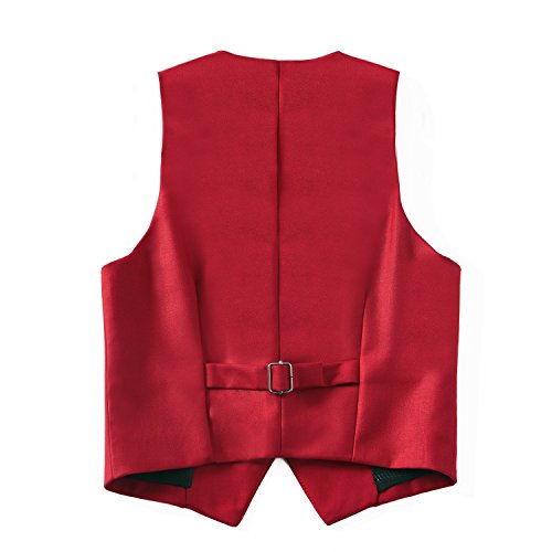 Yuanlu Toddler Tuxedo Suits For Boys With Coat Vest And Pants Set Outfit Red Size 3T #TOP4