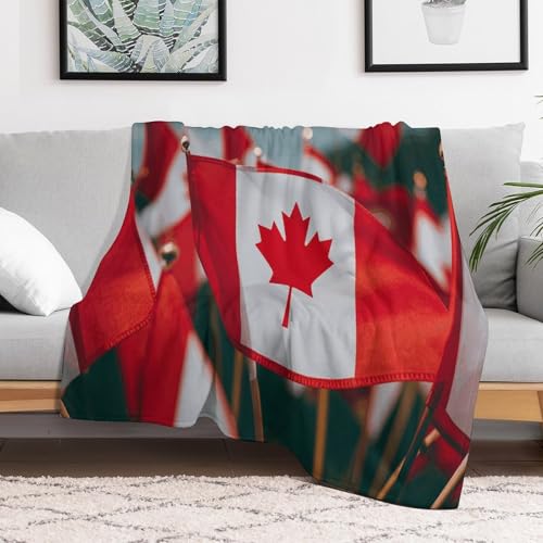 Couverture flanelle Canada pour cocooning canapé et nuits fraîches
