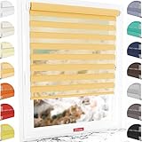 Schuette® Rollo ohne Bohren & mit Bohren 2-in-1, Tag und Nacht, Doppelrollo-Kollektion, 14 Farben, Suprafix Befestigungselemente = Klemmfixierung 2.0, 60 Sekunden Rollomontage