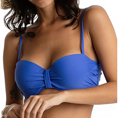 Photo de SUN PROJECT Haut de Bikini Bandeau Bleu Roi Femme 1613 Bleu s