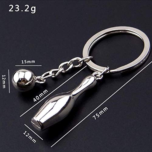 Image of COSTOYFUN Mini Cute Soccer Keychain Bowling Tennis Baseball Keychain for Men Women Boys Girls Gift