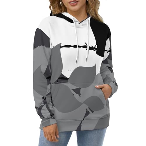 Manche longue hoody sweatshirt pull avec capuche protectrice taille S