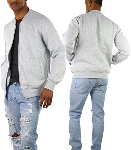 Image of ToBeInStyle Men's Durable and Consistantly Stylish Fleece Bomber Jacket