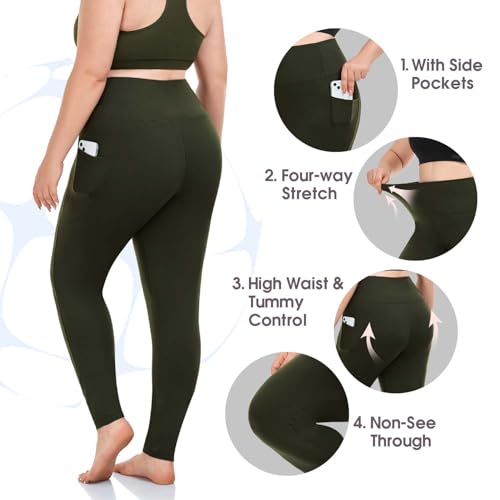 Image of MOREFEEL 3 Pack 8 inch High Waisted Biker Shorts for Women, Casual Summer Knee Length Tummy Control Running Athletic Yoga Shorts
