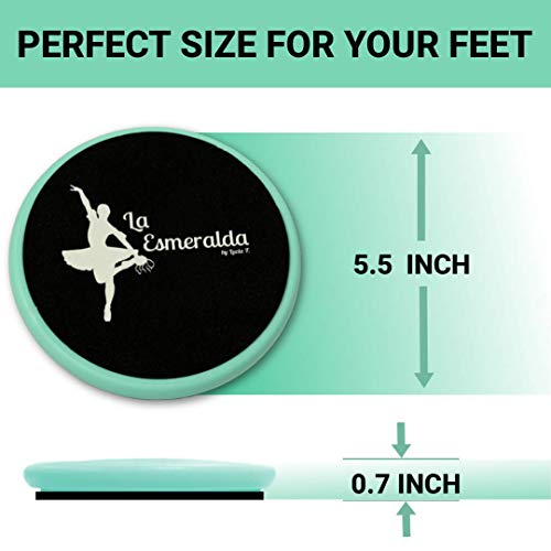 Ballet Turning Disc For Dancers, Ice Skaters, Gymnasts Etc Helps Improve Turns, Balance, Spotting, Stability And Much More. Made With Thick Eva Foam (Turquoise With Gift Box But Without Carry Bag.) #TOP3