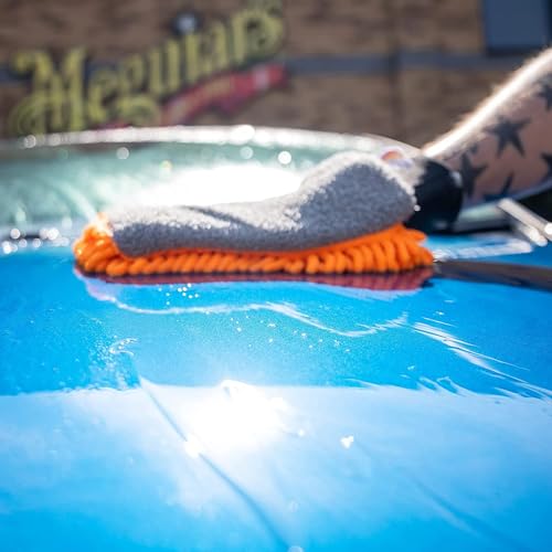 Meguiar's Hybrid Wash Mitt Waschhandschuh - Beidseitige Mikrofaser für optimale Reinigung und Schutz, Maschinenwaschbar, wiederverwendbar… – Ansicht 6